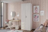 Шкаф двухстворчатый Аравия ясень белый  Ш*В*Г:800*2100*470